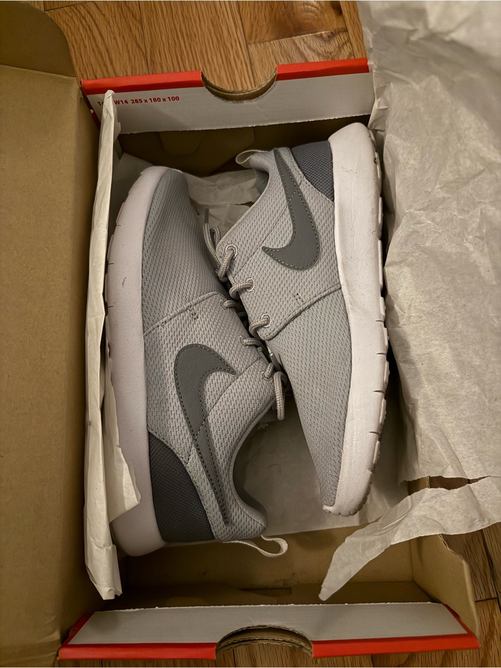 Nike Light Gray Mesh Athletic Sneakers